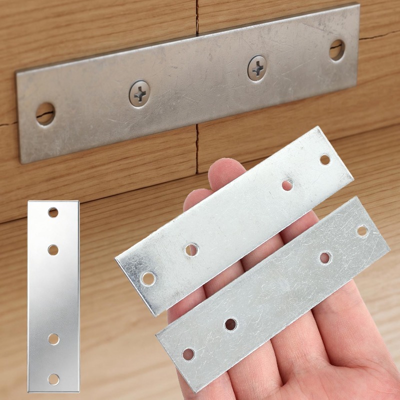 Furniture Joining Hardware - 6/1 PEÇAS Suportes Retos Reforçados de