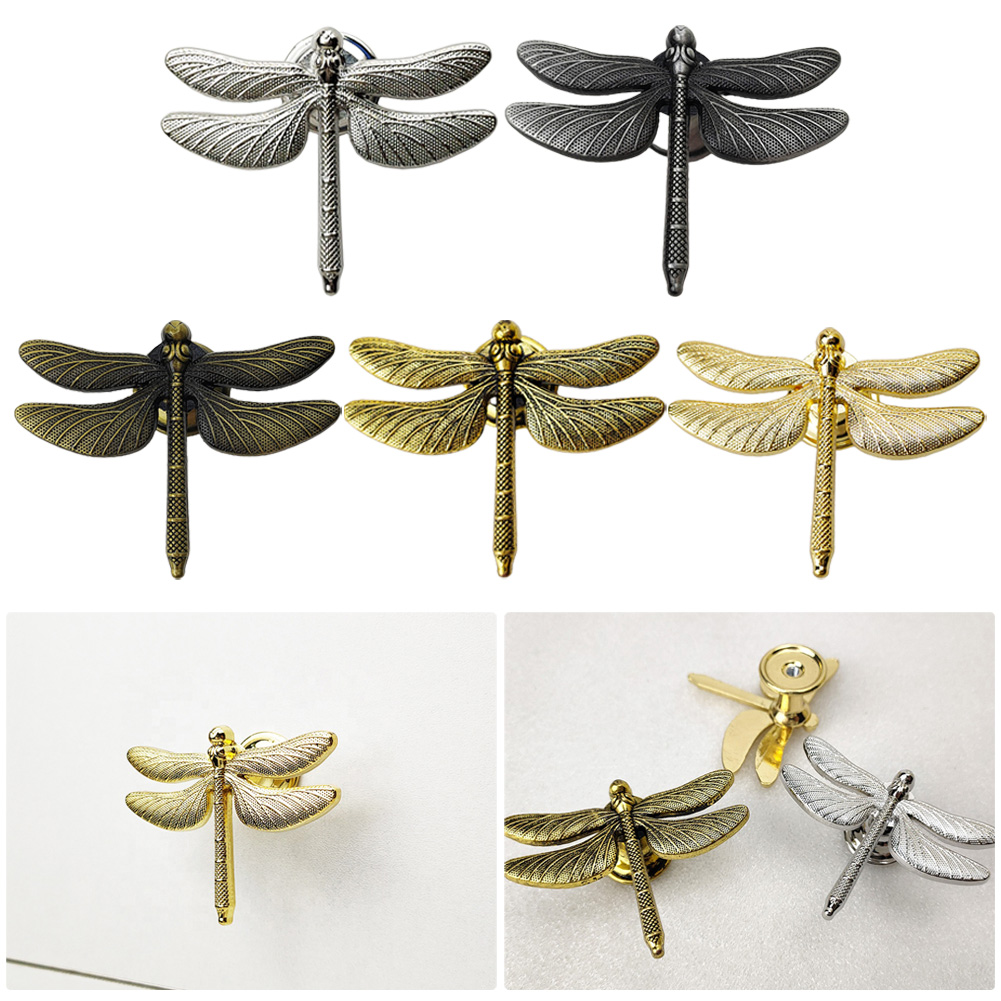 Furniture Hardware Gold - Nordic ouro libélula único furo alça