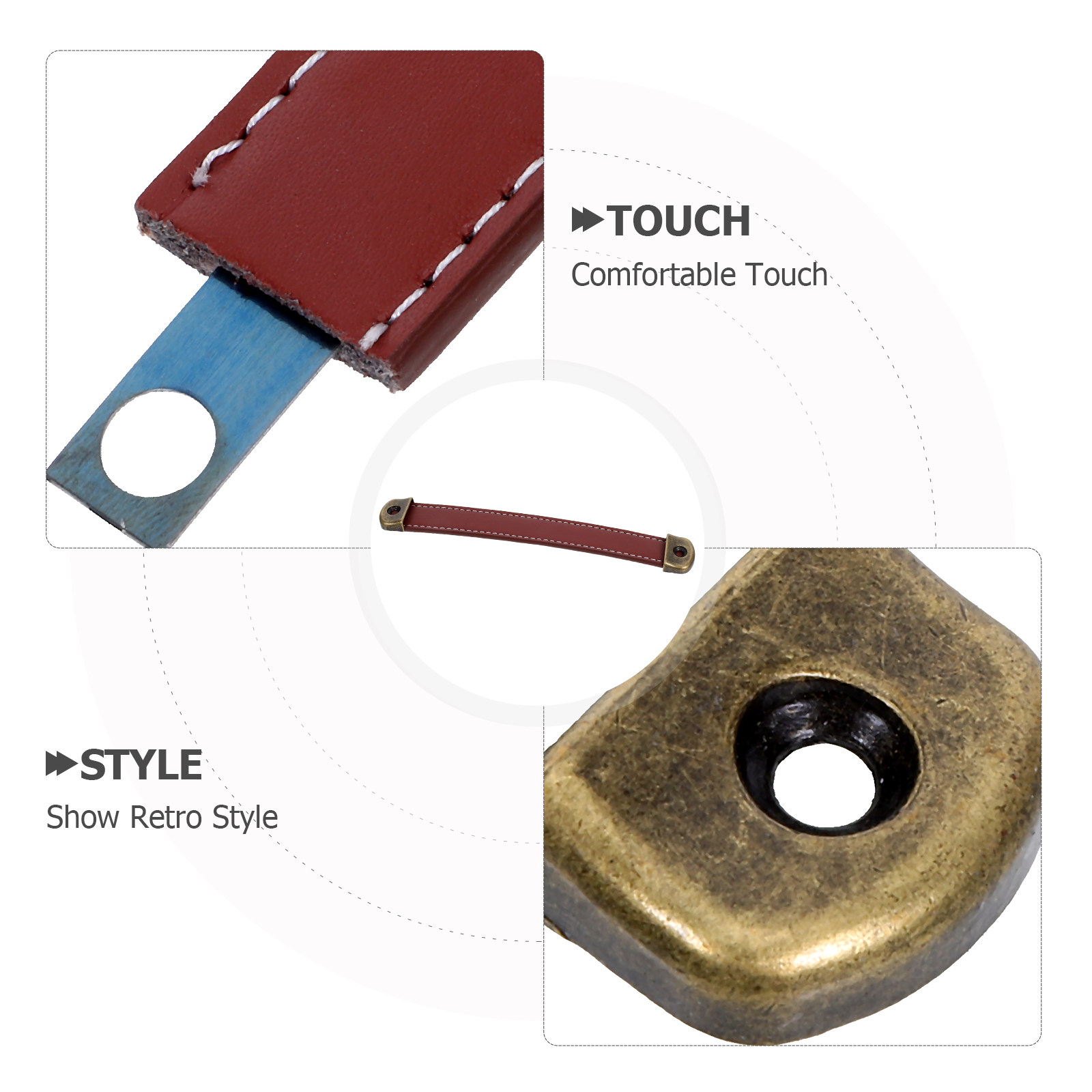 2 Peças Puxadores de Armário e - Vintage Furniture Hardware Replacement avaliação e preço