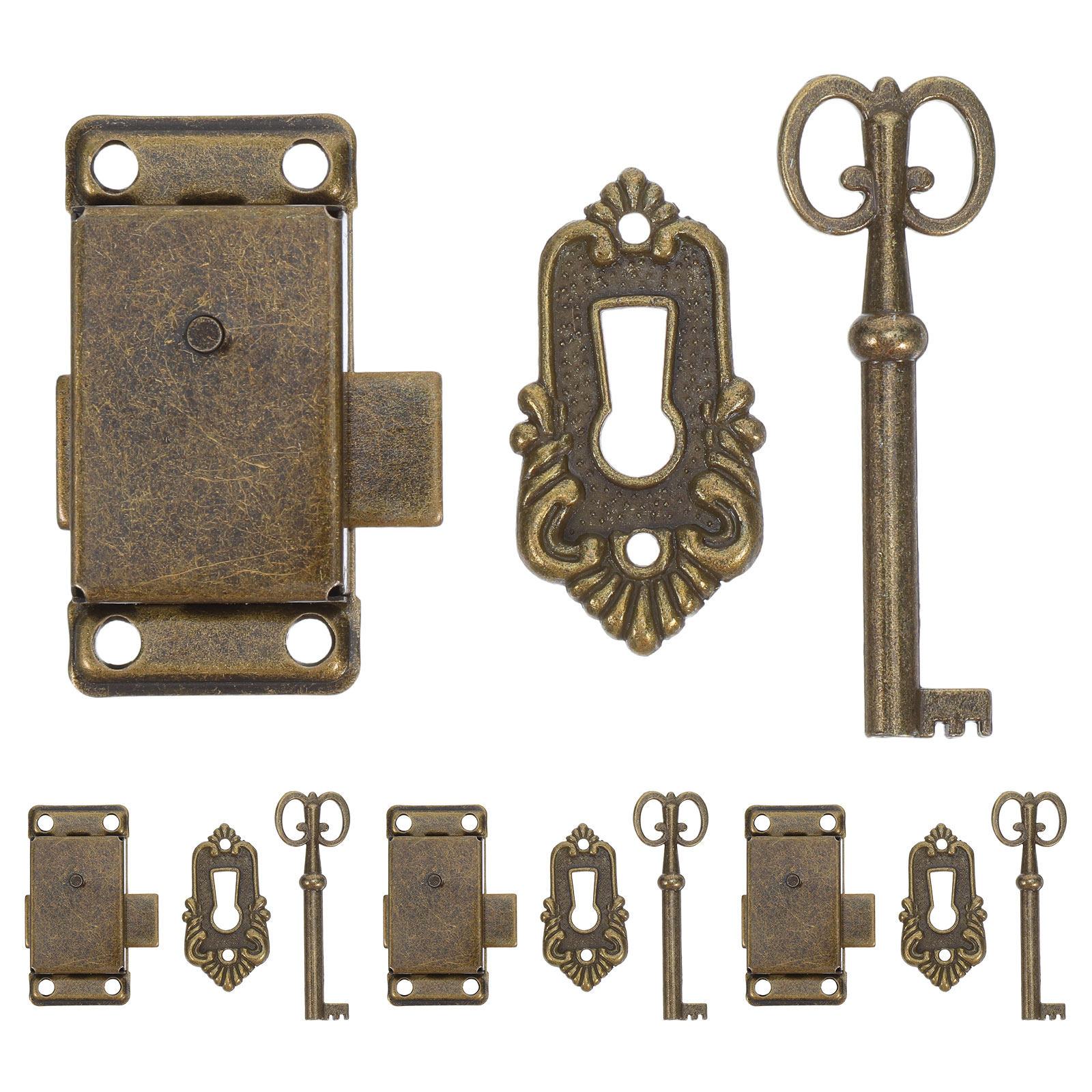 4 conjuntos de fechaduras vint - Vintage Furniture Hardware Replacement avaliação e preço