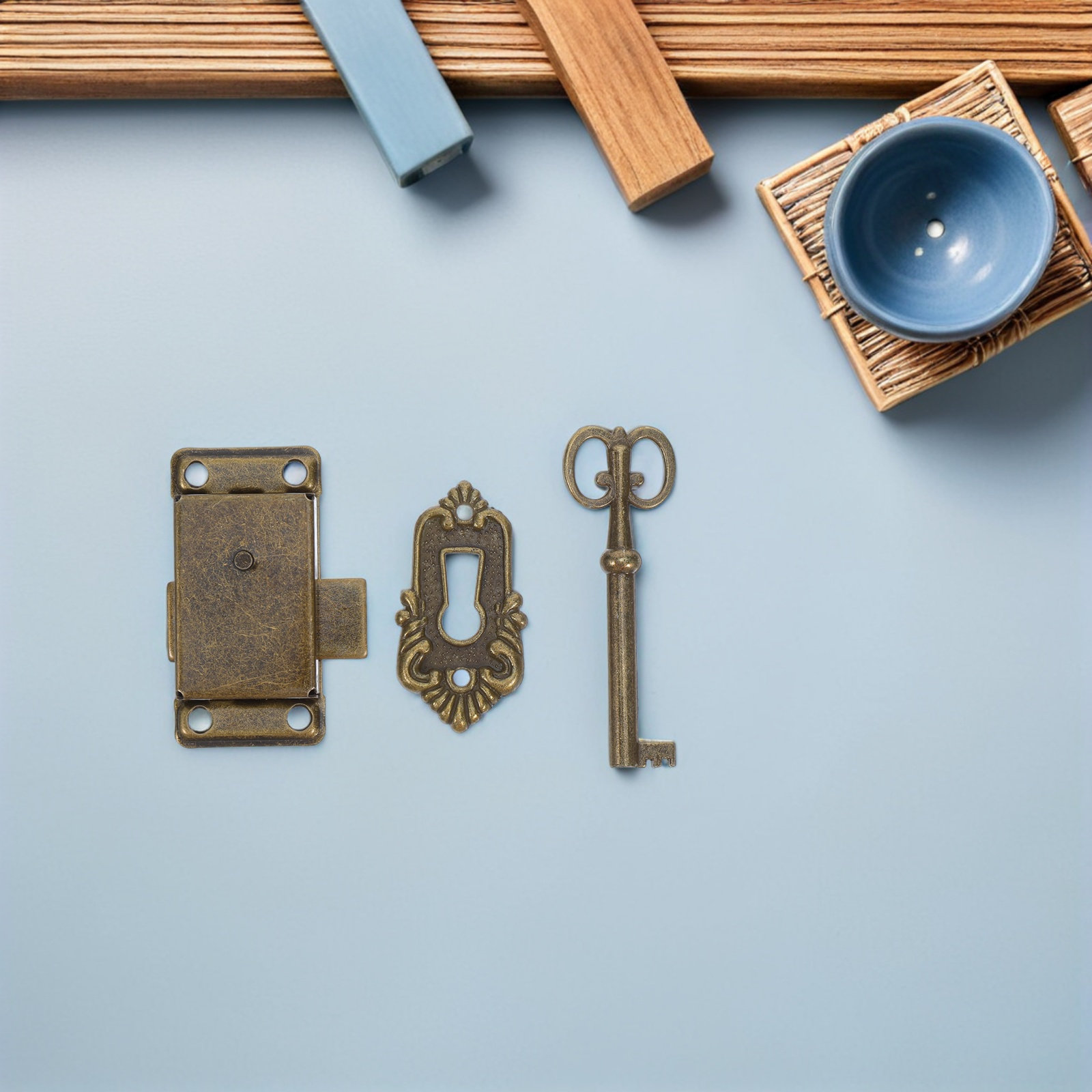 4 conjuntos de fechaduras vint - Vintage Furniture Hardware Replacement avaliação e preço