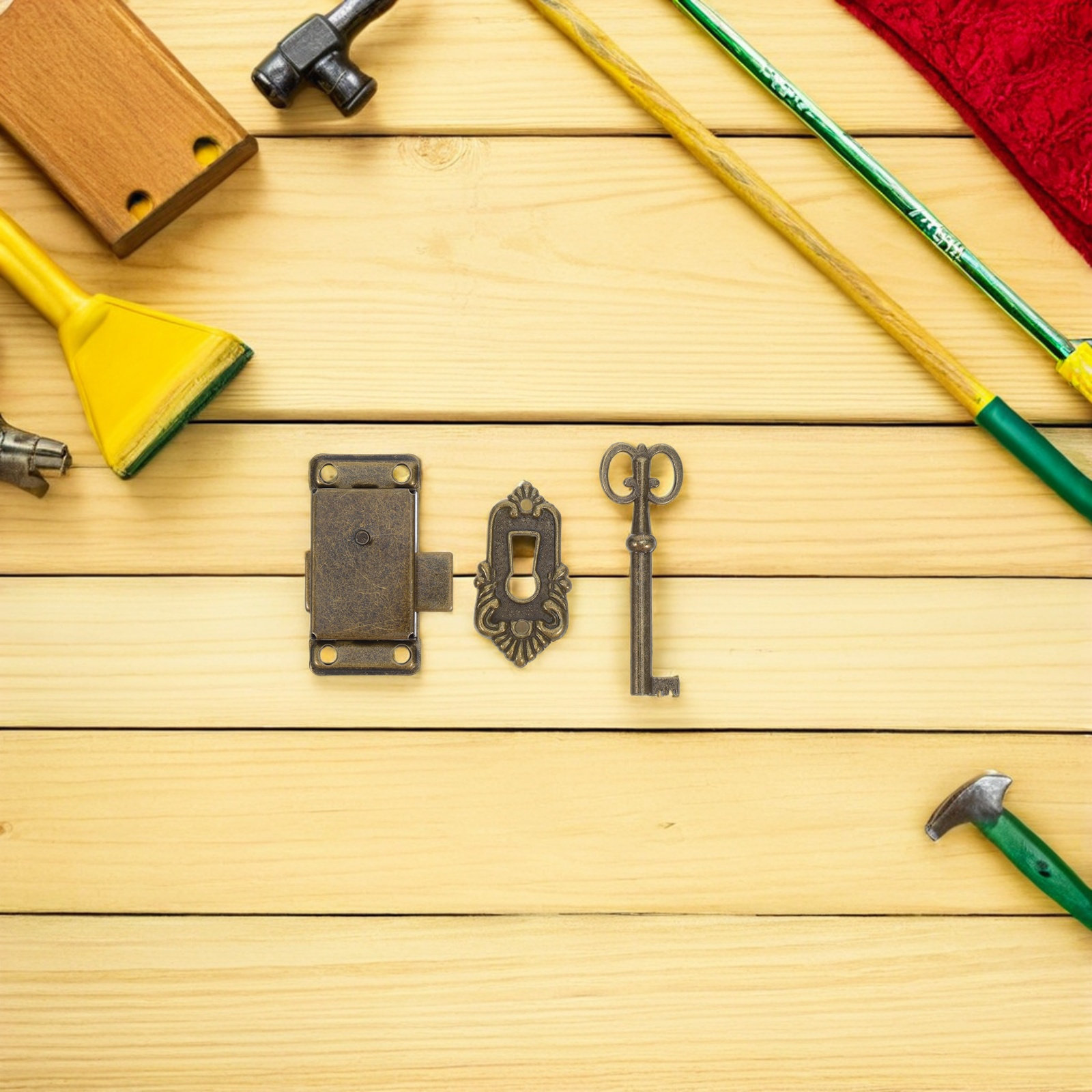 4 conjuntos de fechaduras vint - Vintage Furniture Hardware Replacement avaliação e preço