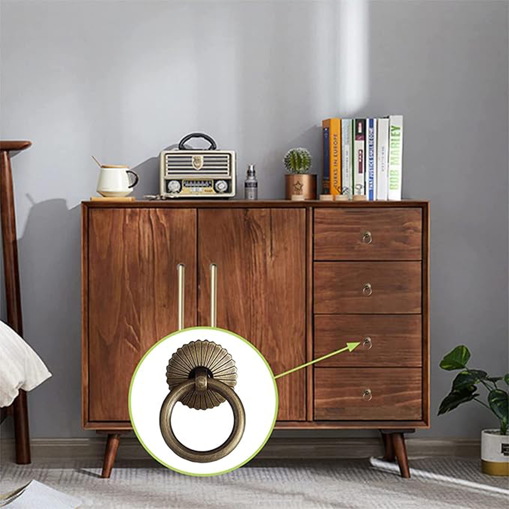 Puxador de Argola em Latão par - Used Furniture Hardware avaliação e preço