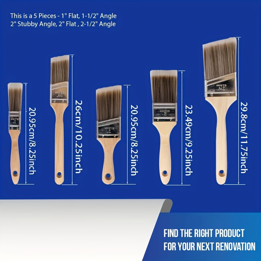 5 pçs escova de pintura de alt - Furniture Quality Control avaliação e preço