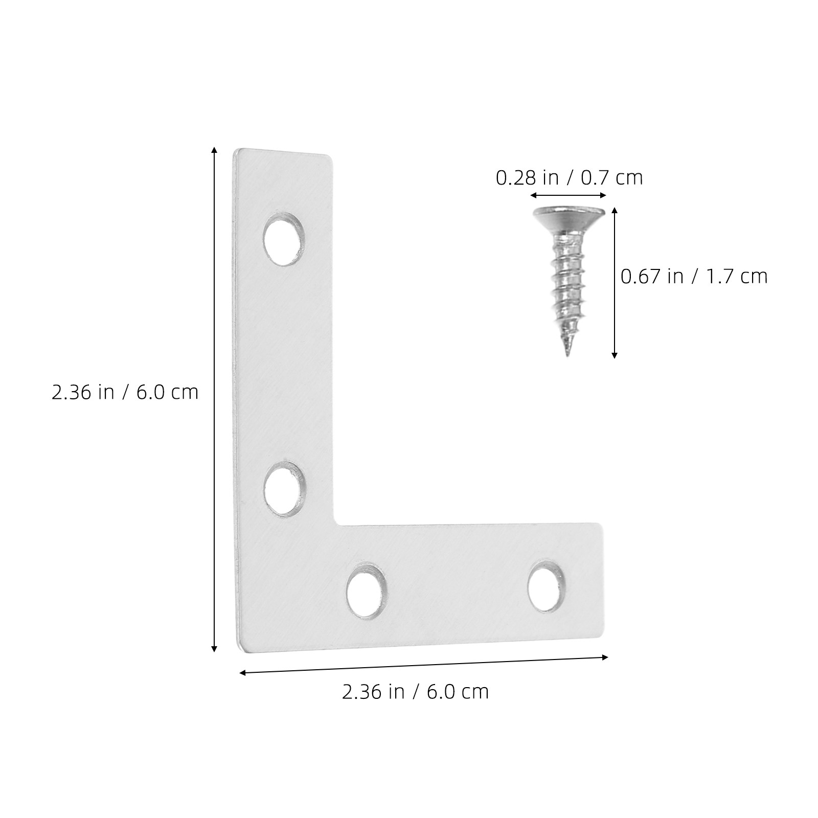 1 Conjunto de Suporte em L de  - Furniture Joining Hardware avaliação e preço