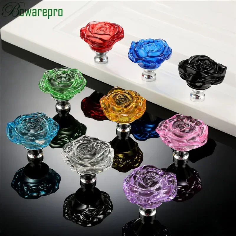 Bowarepro 50mm cristal rosa al - Furniture Hardware Kit avaliação e preço