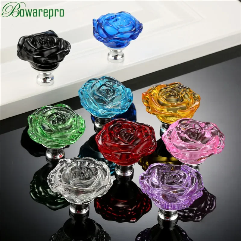 Bowarepro 50mm cristal rosa al - Furniture Hardware Kit avaliação e preço