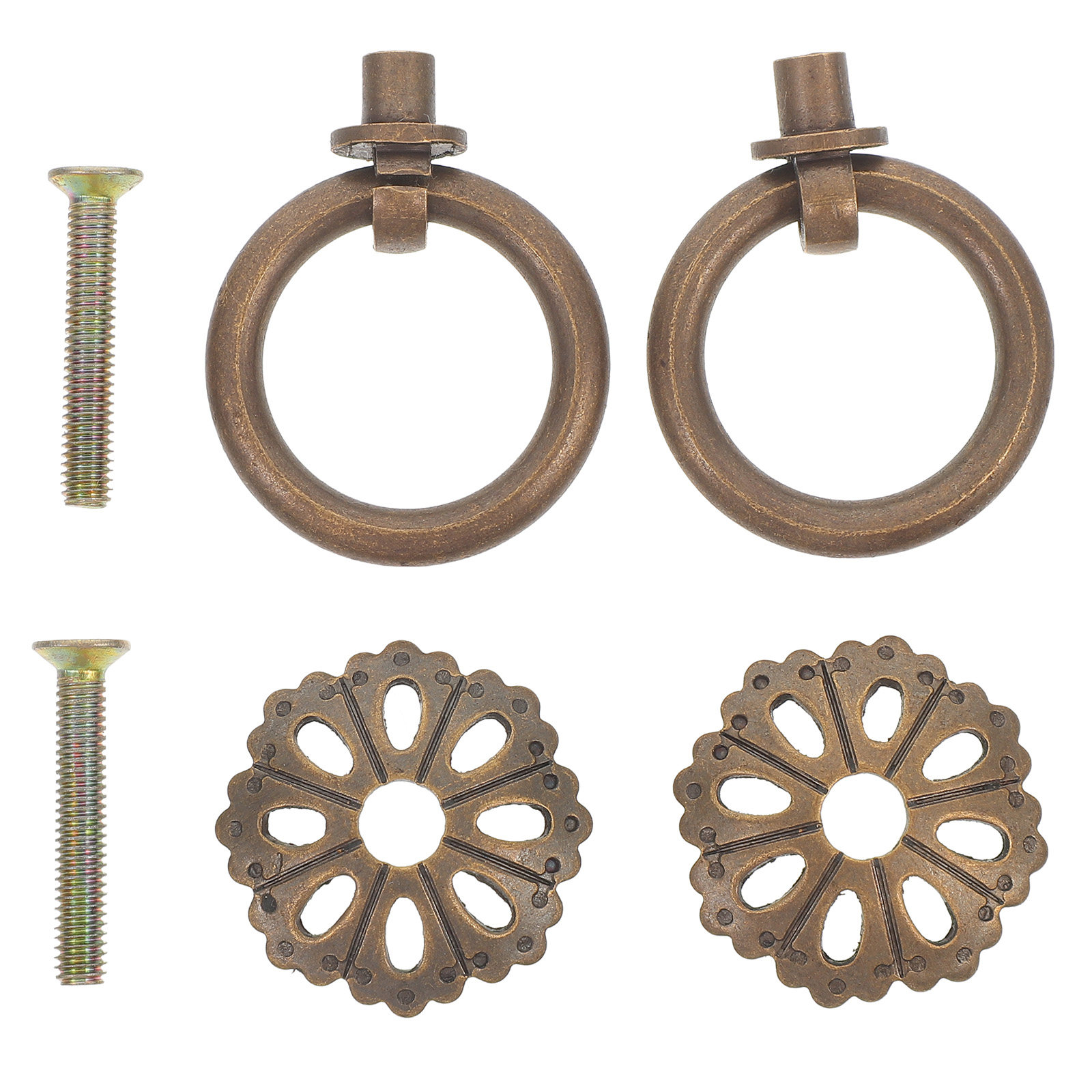 2 pçs puxadores de móveis, maç - Vintage Furniture Hardware Replacement avaliação e preço