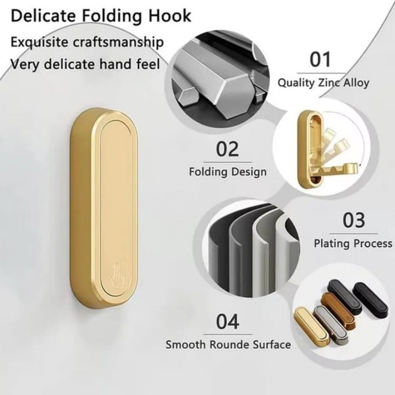 Gancho de Parede Dobrável de 1 - Door Stopper Heavy avaliação e preço