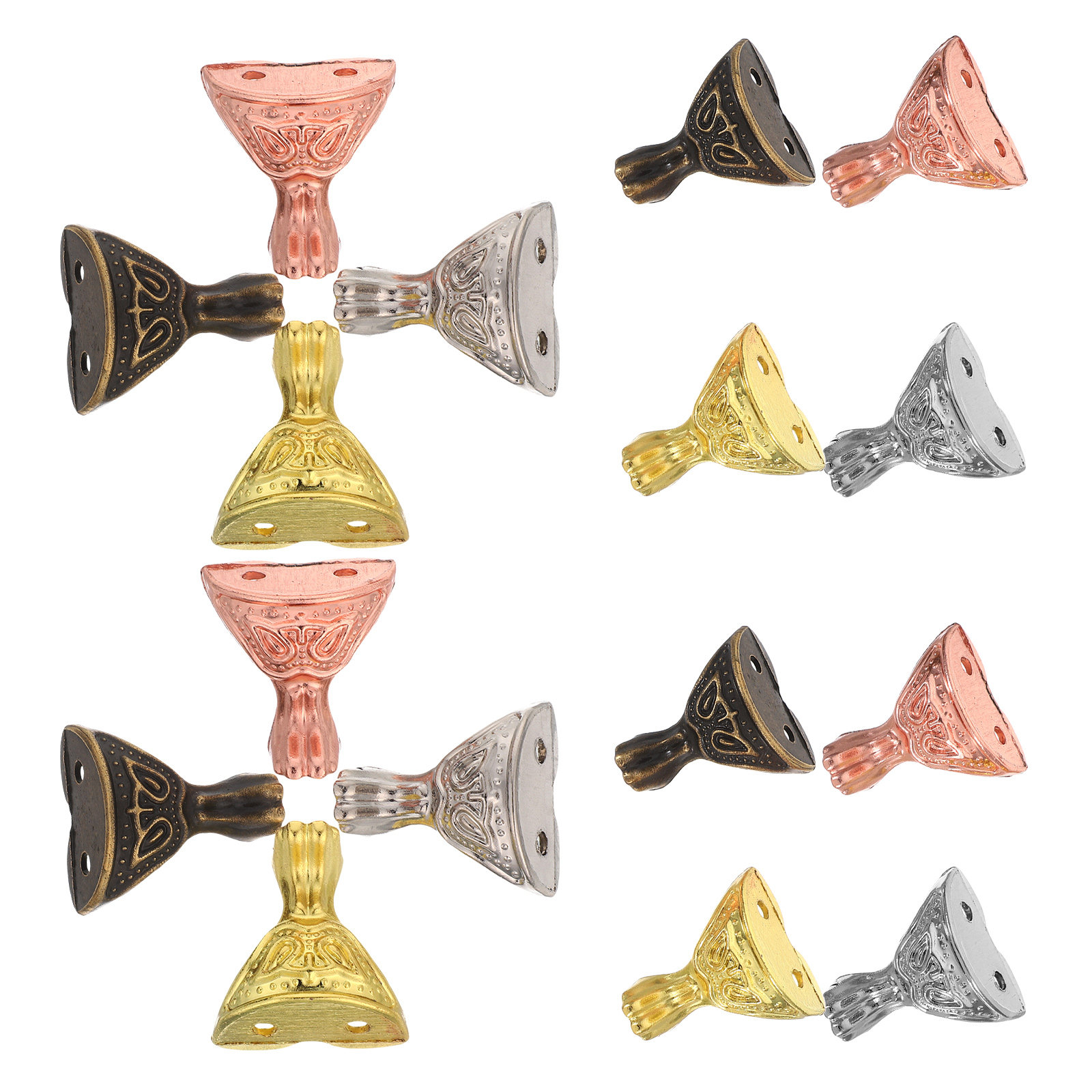 16 peças de pés para móveis, p - Vintage Furniture Hardware Replacement avaliação e preço